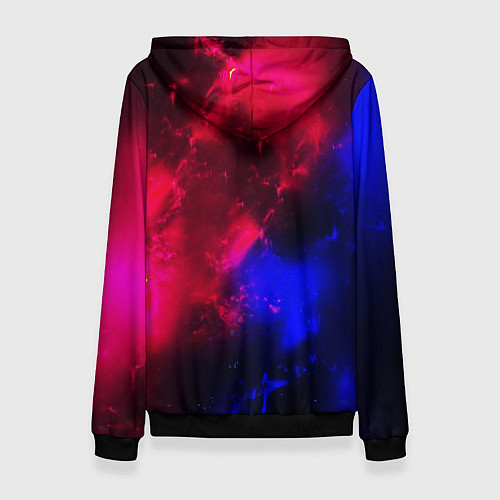 Женская толстовка Космонавт в пламени / 3D-Черный – фото 2