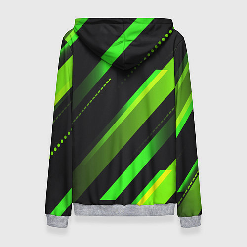 Женская толстовка Color black green / 3D-Меланж – фото 2