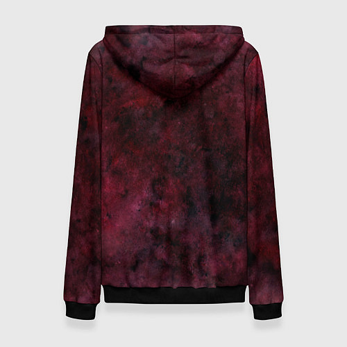 Женская толстовка Орёл с шрамом на фоне кровавого неба / 3D-Черный – фото 2