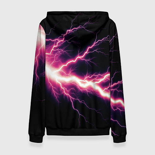 Женская толстовка Lightning pink / 3D-Черный – фото 2