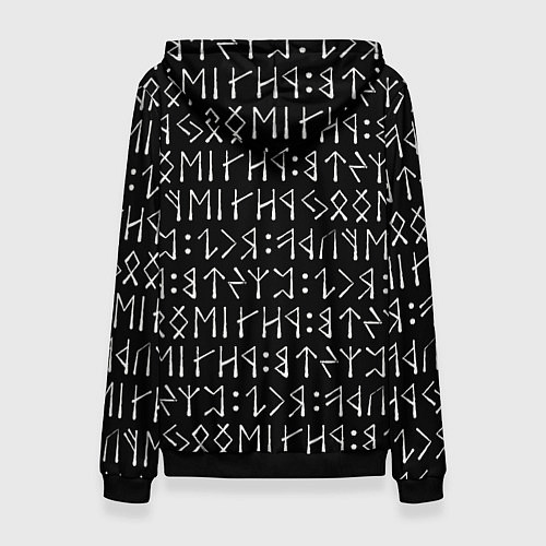 Женская толстовка Руны и путеводный языческий символ / 3D-Черный – фото 2