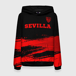 Женская толстовка Sevilla - red gradient посередине
