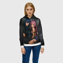 Толстовка-худи женская Ситлали и Оророн, цвет: 3D-белый — фото 2