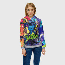 Толстовка-худи женская This is fragpunk, цвет: 3D-меланж — фото 2