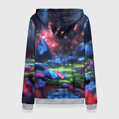 Женская толстовка Спящий Йода / 3D-Меланж – фото 2