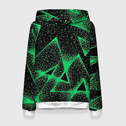 Женская толстовка A light green triangle with dots