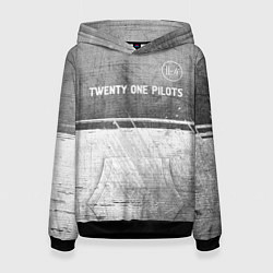 Женская толстовка Twenty One Pilots - grey gradient посередине