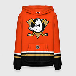 Толстовка-худи женская Anaheim Ducks NHL, цвет: 3D-черный