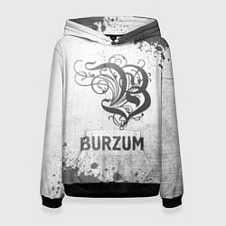 Толстовка-худи женская Burzum - white gradient, цвет: 3D-черный