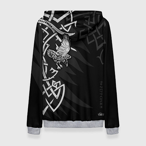 Женская толстовка Верные спутники Одина / 3D-Меланж – фото 2