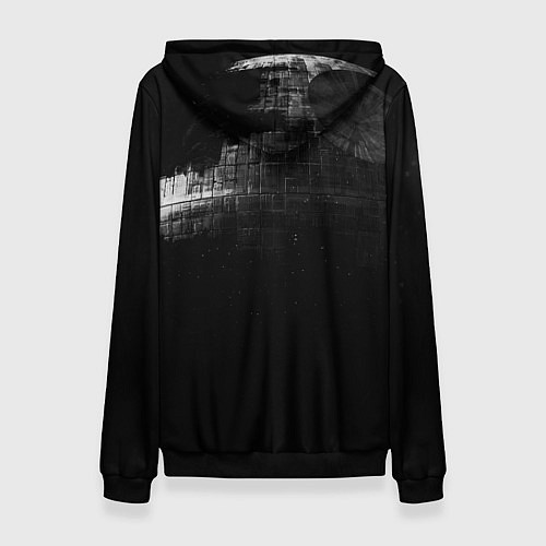 Женская толстовка Звёздные войны звезда смерти вейдера / 3D-Черный – фото 2