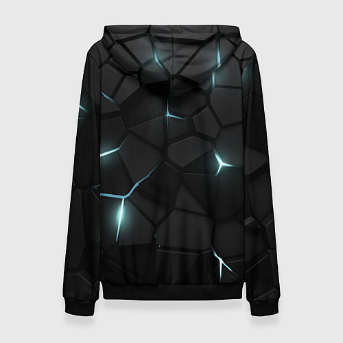 Женская толстовка Сиэтл Кракен - НХЛ хоккей / 3D-Черный – фото 2