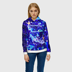 Толстовка-худи женская Небо-лужа, цвет: 3D-белый — фото 2