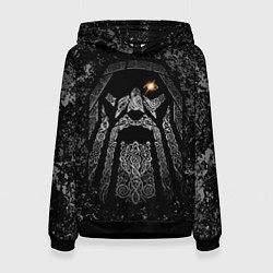 Толстовка-худи женская Всеотец Один, цвет: 3D-черный
