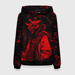 Толстовка-худи женская Кибернетический Они, цвет: 3D-черный