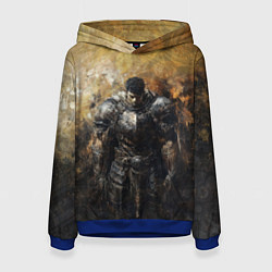 Толстовка-худи женская Воин Гатц в броне, цвет: 3D-синий