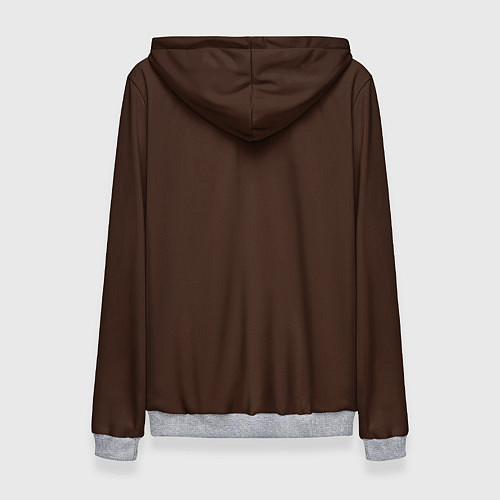 Женская толстовка Классная девчонка - коричневый / 3D-Меланж – фото 2