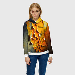 Толстовка-худи женская Peeling plaster - Milano, цвет: 3D-белый — фото 2