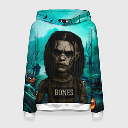 Женская толстовка Bones в стиле хоррор куклы