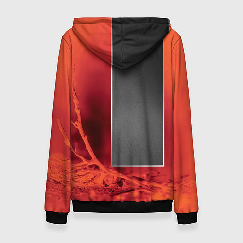 Женская толстовка Хмурый кролик / 3D-Черный – фото 2