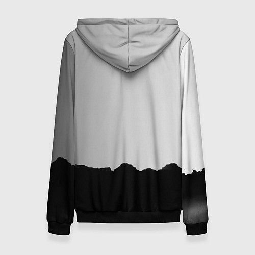 Женская толстовка Самурай в поле / 3D-Черный – фото 2