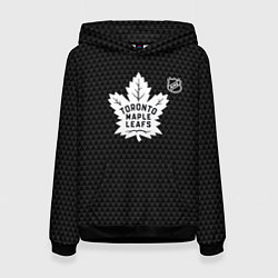 Толстовка-худи женская Торонто Мейпл Лифс - черные треугольники, цвет: 3D-черный