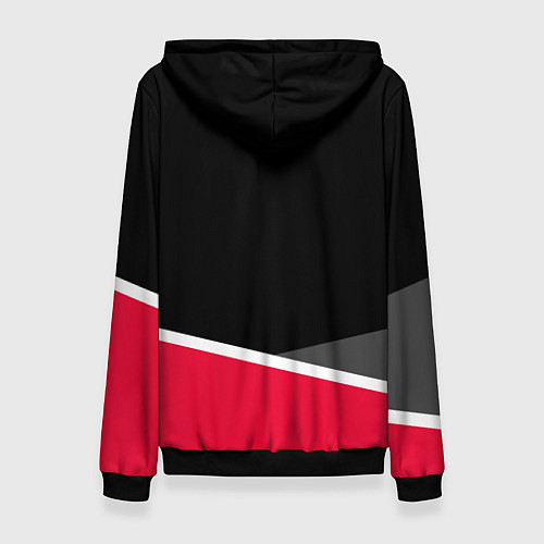 Женская толстовка Хьюстон Рокетс - линии / 3D-Черный – фото 2