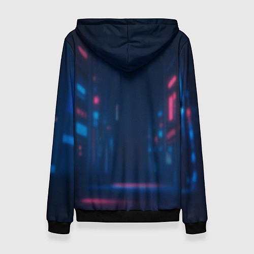 Женская толстовка XXXTentacion - Неоновый аниме арт / 3D-Черный – фото 2