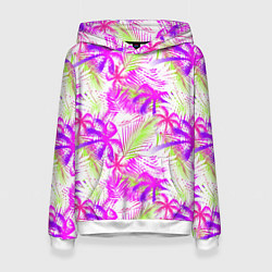 Женская толстовка Palm tree pink