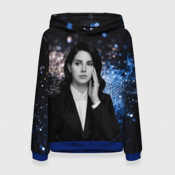 Толстовка-худи женская Lana Del Rey в костюме, цвет: 3D-синий