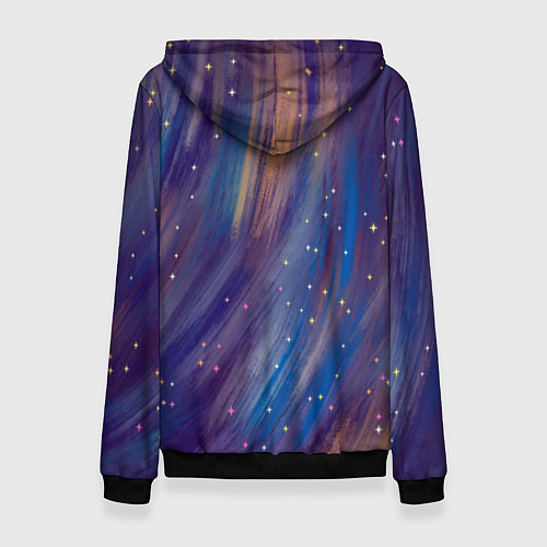 Женская толстовка Lana Del Rey с цветами в волосах / 3D-Черный – фото 2