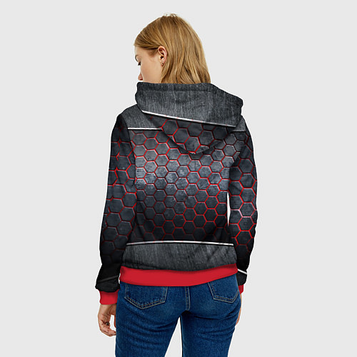 Женская толстовка Леди Гага в стиле вампирши / 3D-Красный – фото 4