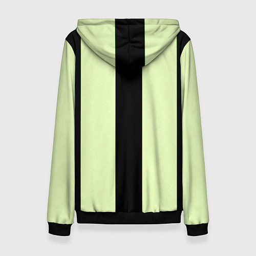 Женская толстовка Color light green black line / 3D-Черный – фото 2