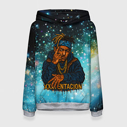 Толстовка-худи женская XXXTentacion think about it, цвет: 3D-меланж