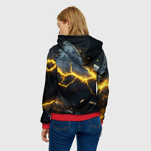 Женская толстовка XXXTentacion мультяшный стиль / 3D-Красный – фото 4