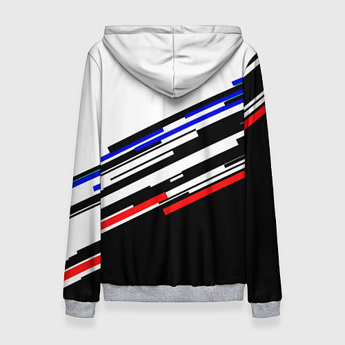 Женская толстовка Doom line color / 3D-Меланж – фото 2