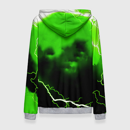 Женская толстовка Doom шторм кислотное лого / 3D-Меланж – фото 2