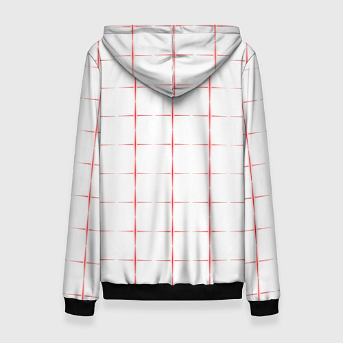 Женская толстовка Color white red crosses / 3D-Черный – фото 2
