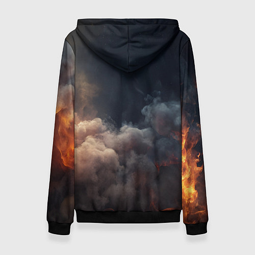 Женская толстовка С неба за победой - орел ВДВ / 3D-Черный – фото 2