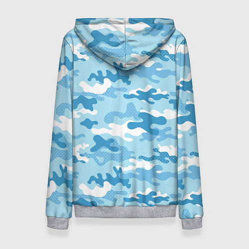 Женская толстовка Часть и отвага ВДВ / 3D-Меланж – фото 2