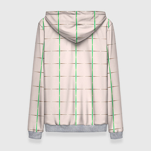 Женская толстовка Color white stripes / 3D-Меланж – фото 2