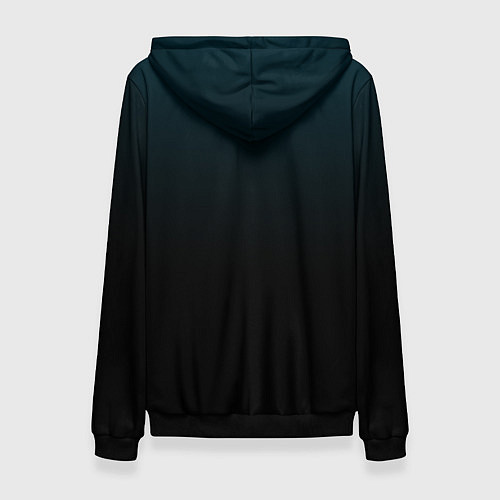 Женская толстовка Морская глубина в чёрном / 3D-Черный – фото 2