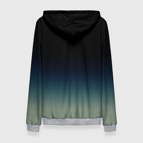 Женская толстовка Бурый в гневе - градиент / 3D-Меланж – фото 2