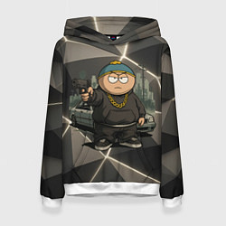 Толстовка-худи женская Эрик Картман в стиле Gta, цвет: 3D-белый