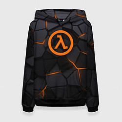 Толстовка-худи женская Half Life - armor, цвет: 3D-черный