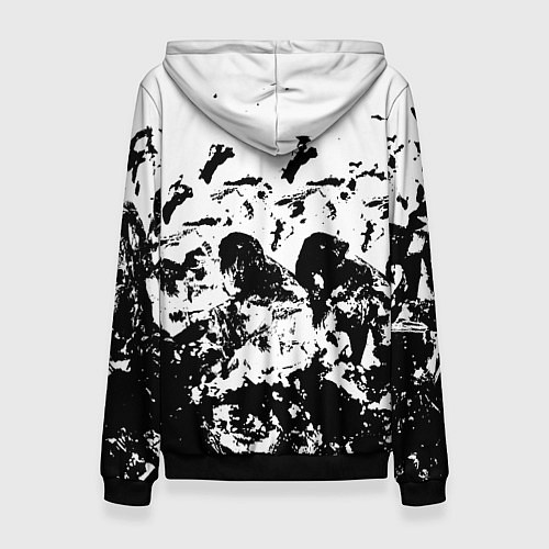 Женская толстовка Borussia черные краски / 3D-Черный – фото 2