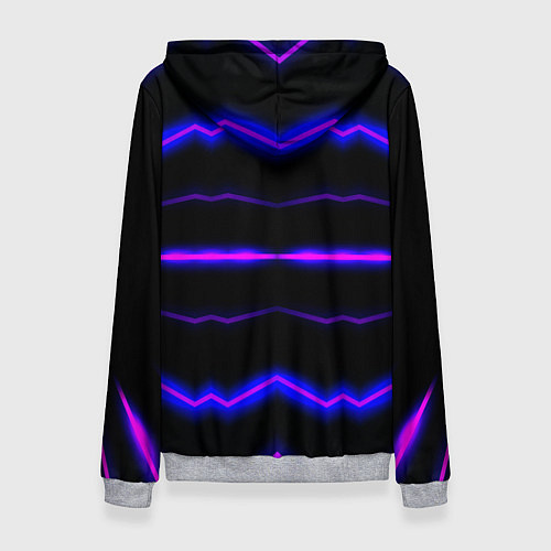 Женская толстовка Color multicoloured neon stripes / 3D-Меланж – фото 2