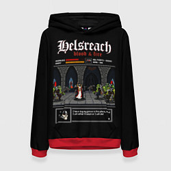 Толстовка-худи женская Helsreach, цвет: 3D-красный