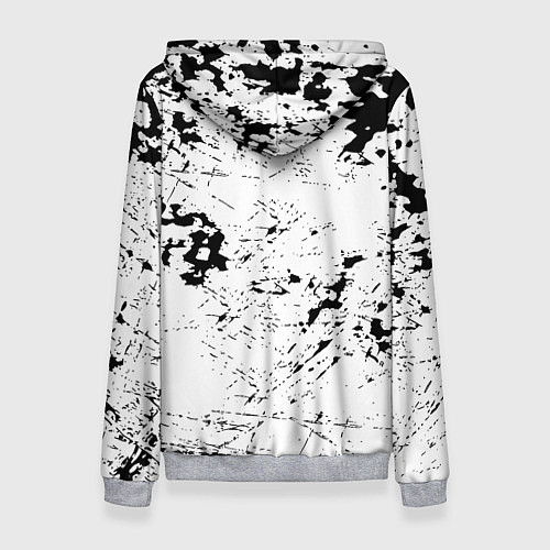 Женская толстовка Borussia черно белые краски / 3D-Меланж – фото 2