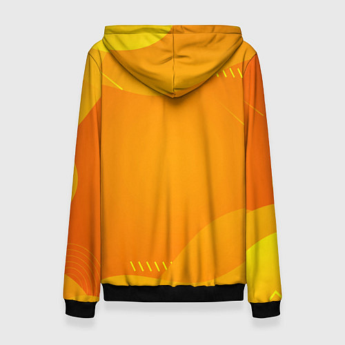 Женская толстовка Девочка дьявол бежит за роллом / 3D-Черный – фото 2